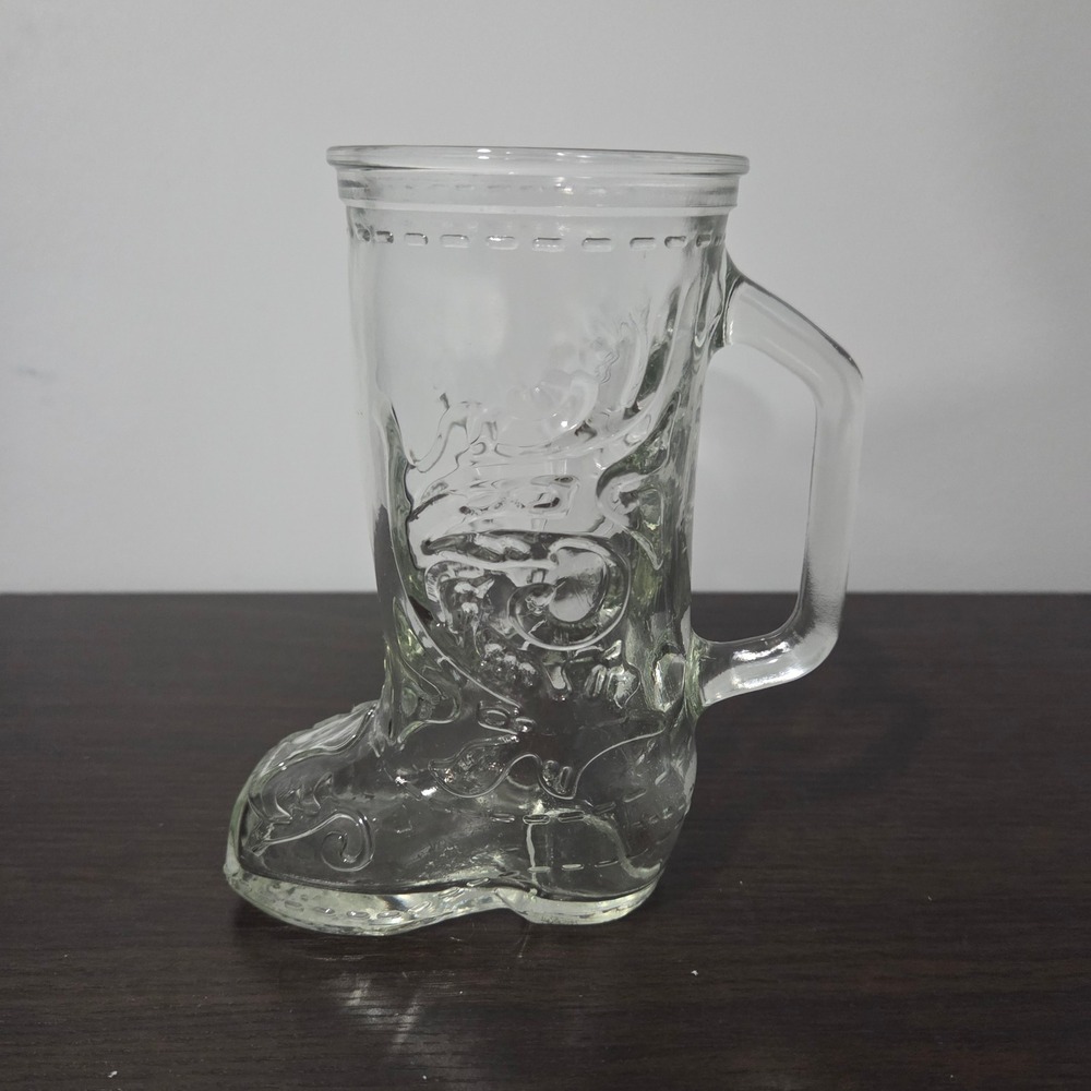 Novelty Glass Beer Boot‎ Mug Stein Oktoberfest Drinking Glass 6"